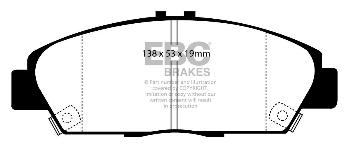 EBC Brakes ROVER 600 1.8 96-2000 Remblokken voorzijde