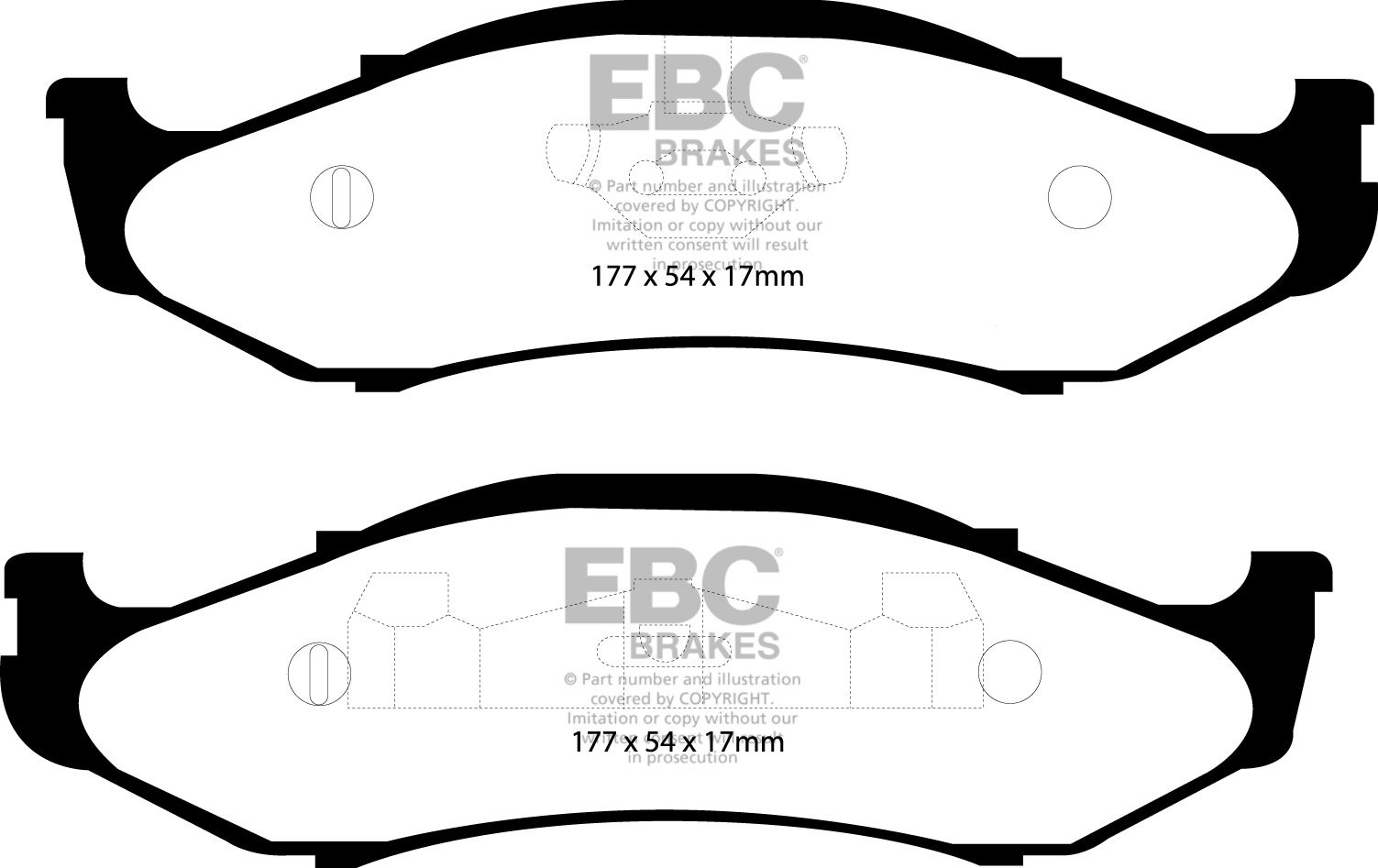 EBC Brakes JEEP Grand Cherokee 5.2 96-99 Remblokken voorzijde