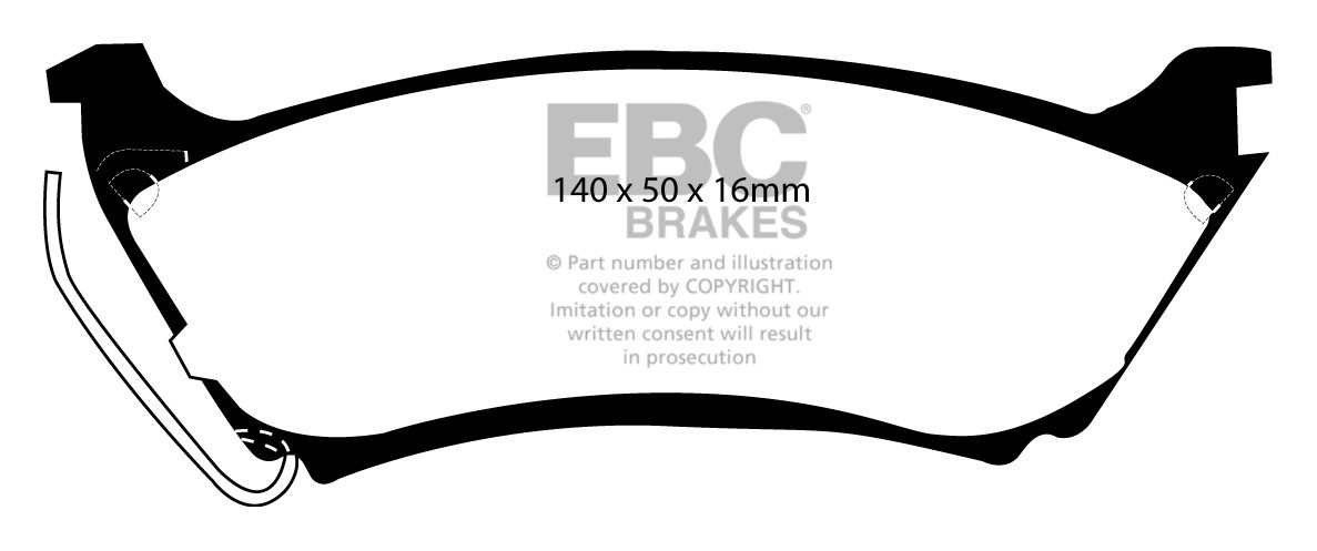EBC Brakes MERCEDES M-Class (W163) ML320 (3.2) 98-99 Remblokken