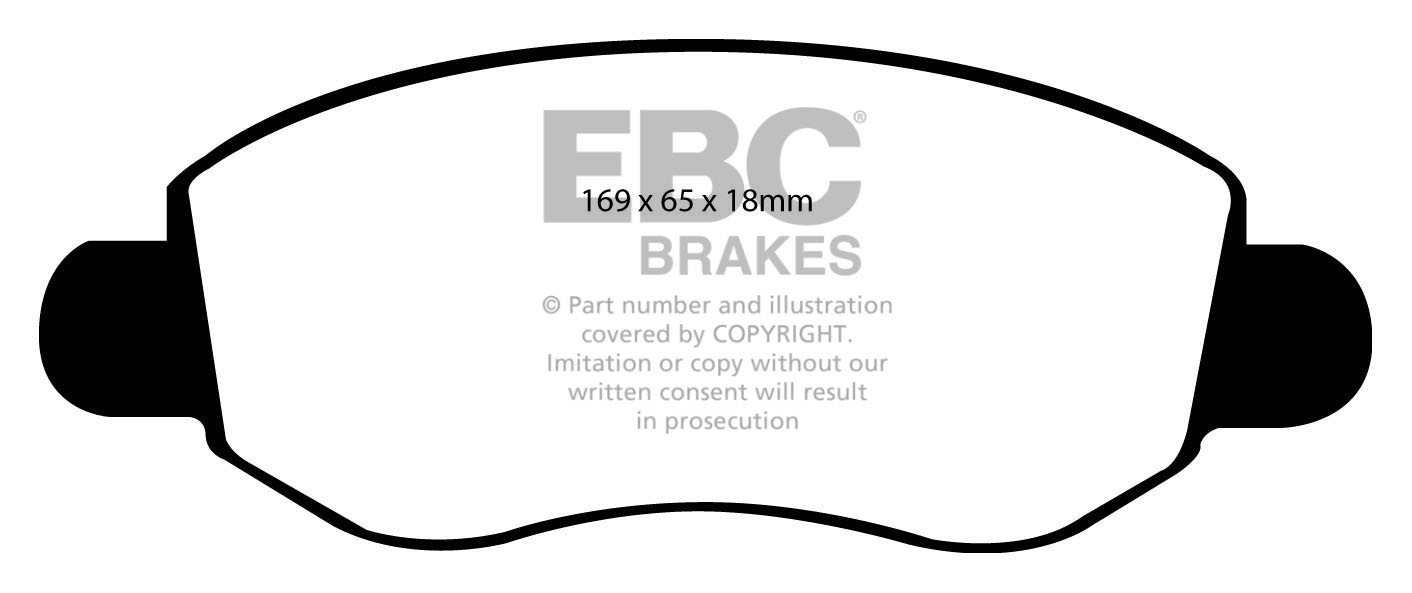 EBC Brakes FORD BEDRIJFSWAGEN Tourneo 2.5 2000-2006 Remblokken v