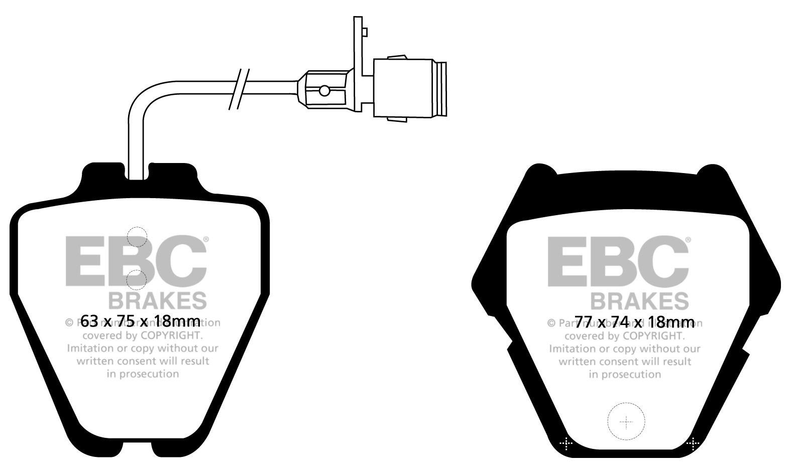 EBC Brakes AUDI A8 4D Quattro 3.3 TD 2000-2002 Remblokken voorzi