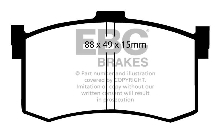 EBC Brakes HYUNDAI Sonata 2.0 98-2002 Remblokken achterzijde