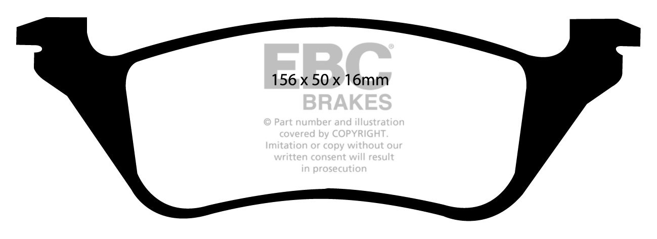 EBC Brakes JEEP Cherokee 2.4 2001-2004 Remblokken achterzijde