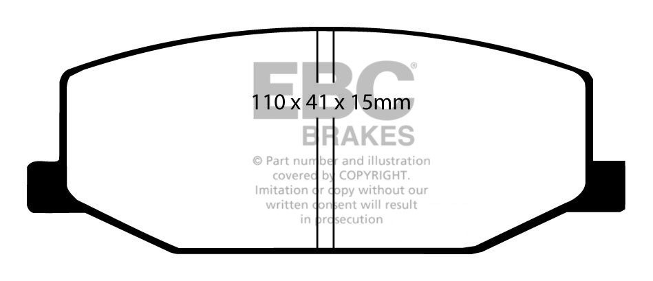EBC Brakes SUZUKI Jeep 1.3 (SJ413) 85-88 Remblokken voorzijde