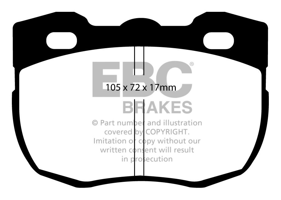 EBC Brakes LAND ROVER 90 2.5 D 87-90 Remblokken voorzijde