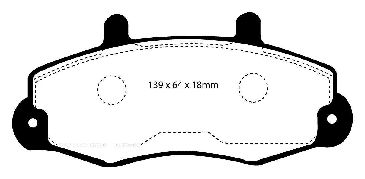 EBC Brakes FORD BEDRIJFSWAGEN Transit 80 95-98 Remblokken voorzi