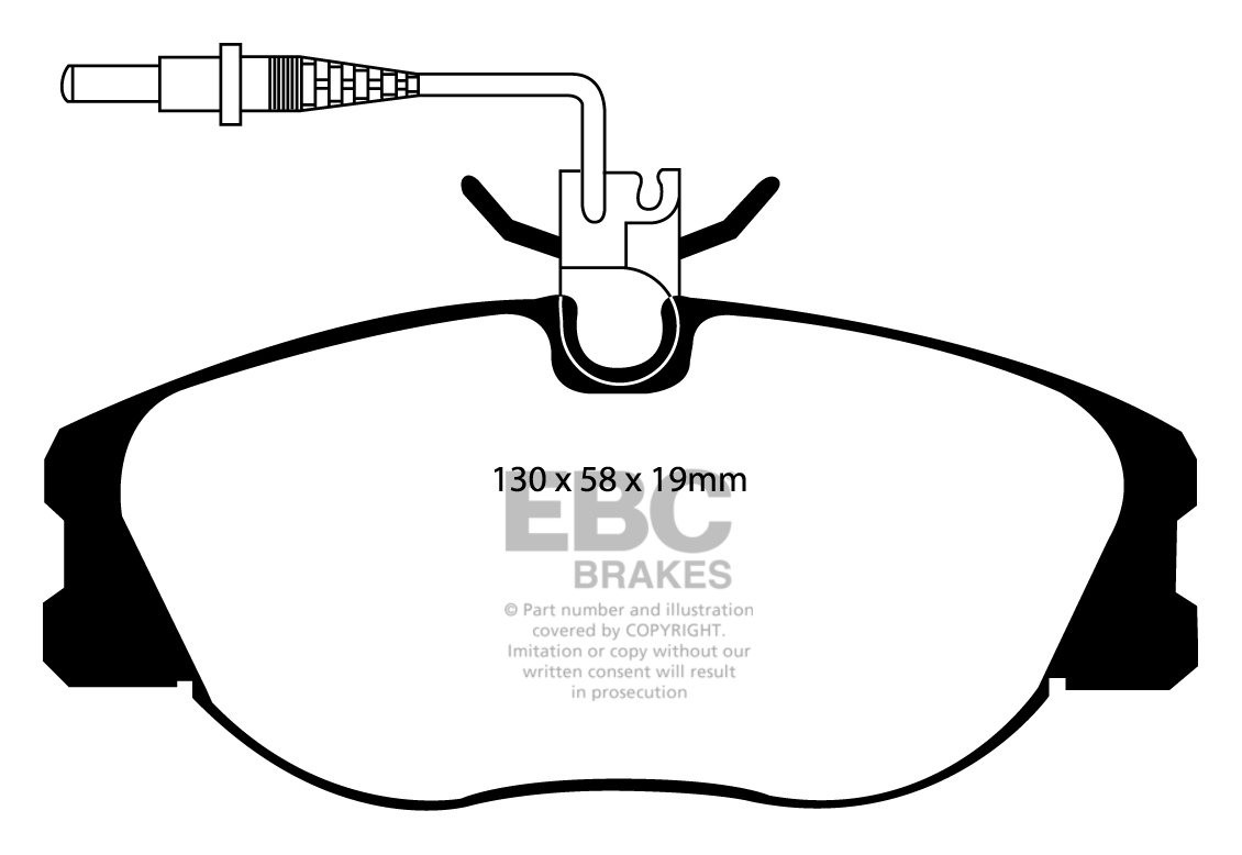 EBC Brakes PEUGEOT BEDRIJFSWAGEN Expert 1.6 95-2000 Remblokken v