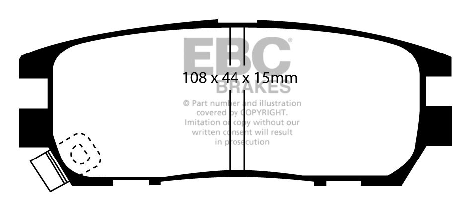 EBC Brakes MITSUBISHI Shogun 3.5 (V45W) 94-2000 Remblokken achte