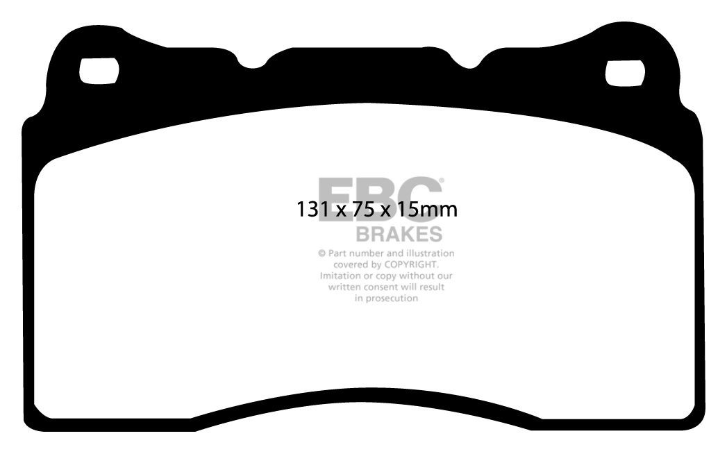 EBC Brakes MITSUBISHI Lancer Evo 6 2.0 Turbo 98-2001 Remblokken