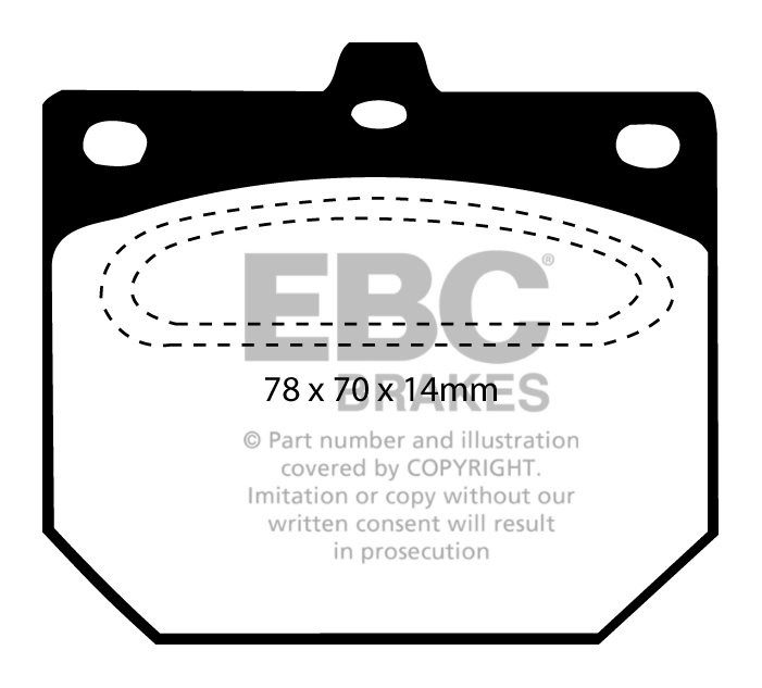 EBC Brakes NISSAN BEDRIJFSWAGEN Pick Up 1.6 (720) 79-81 Remblokk
