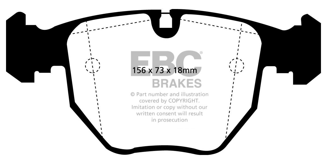 EBC Brakes BMW 740 4.0 (E38) 94-96 Remblokken voorzijde