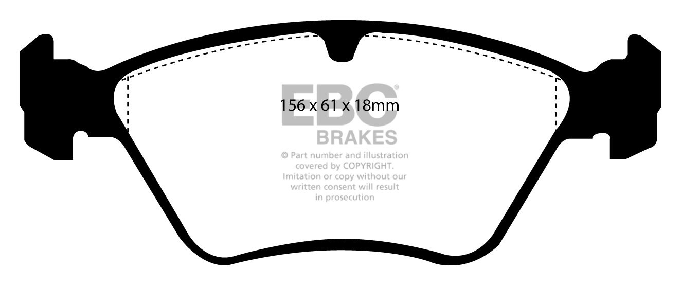 EBC Brakes SAAB 900 2.3 93-96 Remblokken voorzijde
