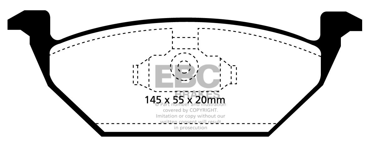 EBC Brakes SEAT Leon 1.9 D 2000-2001 Remblokken voorzijde greens