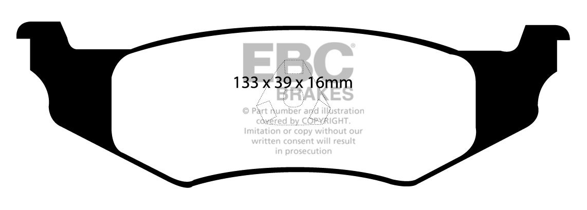 EBC Brakes CHRYSLER (USA) PT Cruiser 2.2 TD 2002-.. Remblokken a