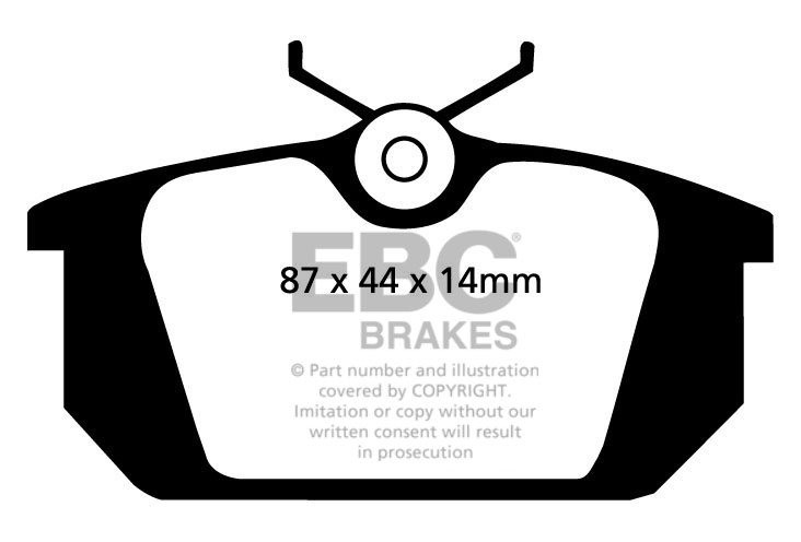 EBC Brakes ALFA ROMEO Alfa 155 1.7 TS 93-96 Remblokken achterzij