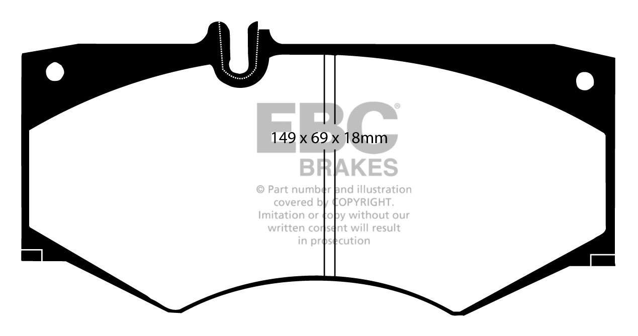 EBC Brakes MERCEDES G-Wagon (W463) G270 D 2001-.. Remblokken voo