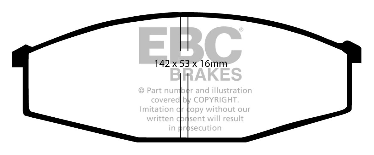 EBC Brakes NISSAN BEDRIJFSWAGEN Cabstar 2.3 D Van 87-89 Remblokk