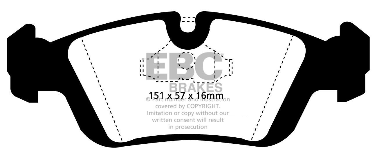 EBC Brakes BMW 316 1.6 (E36) 91-2000 Remblokken voorzijde