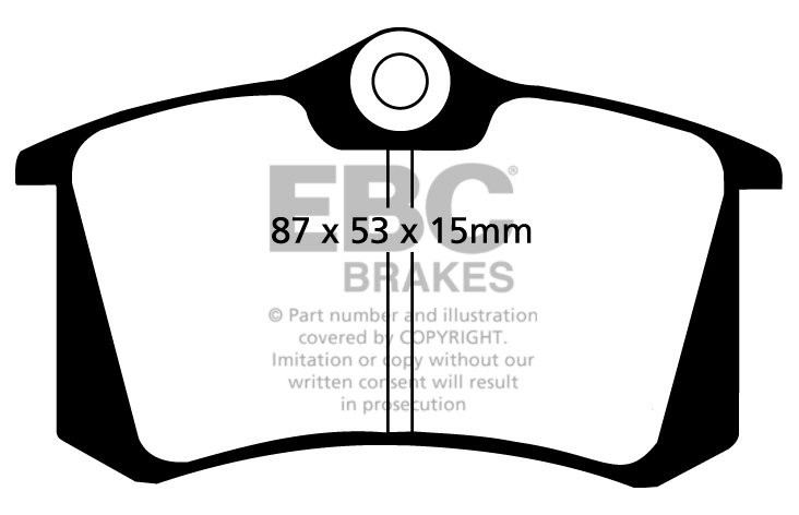 EBC Brakes VW Vento 1.8 95-97 Remblokken achterzijde