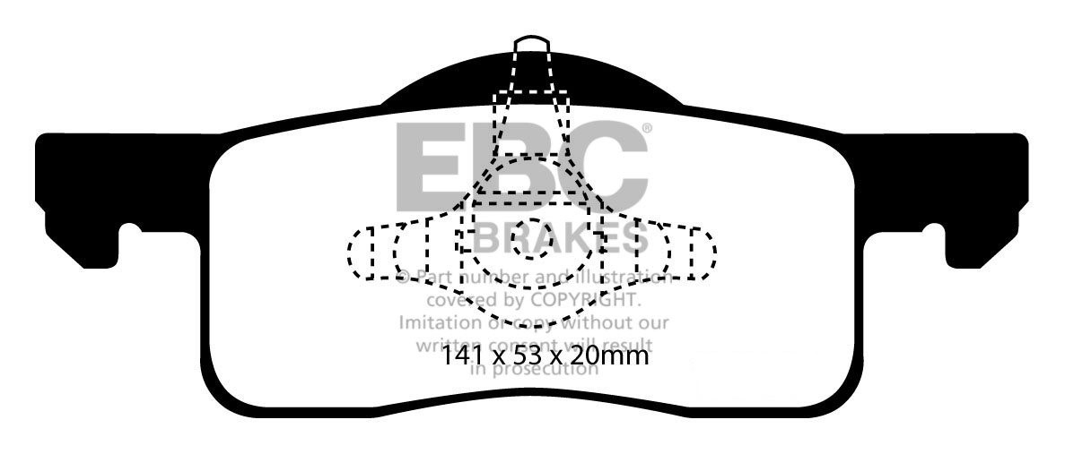 EBC Brakes FORD Expedition 5.4 2002-2006 Remblokken achterzijde