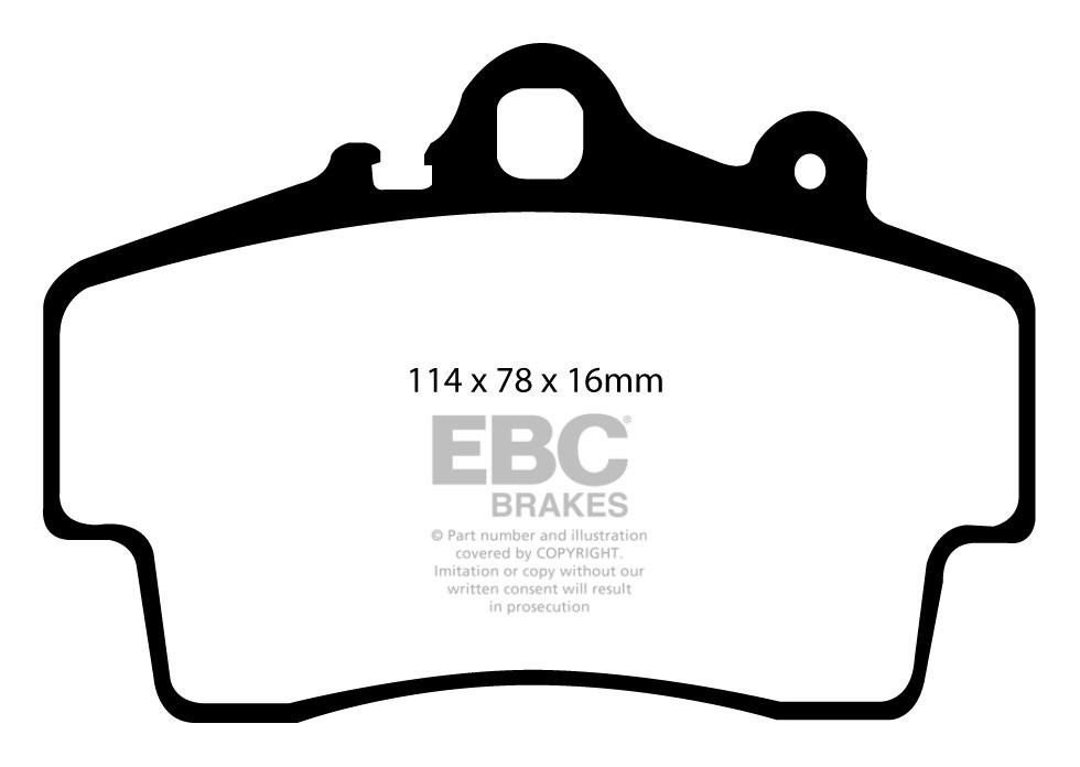 EBC Brakes PORSCHE Boxster (Cast Iron Discs only) 2.5 97-99 Remb
