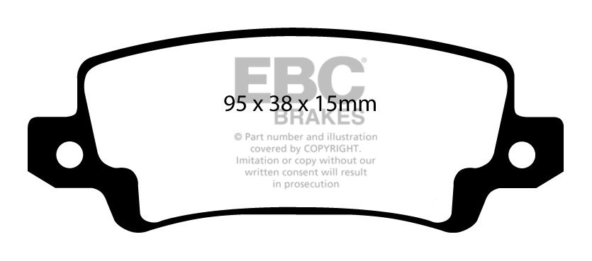 EBC Brakes TOYOTA Corolla 1.4 TD (NDE120) 2004-2007 Remblokken a