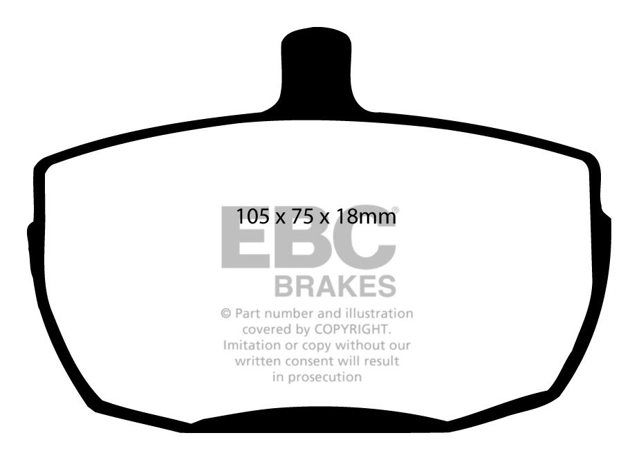 EBC Brakes ROVER SD1 2.6 84-87 Remblokken voorzijde greenstuff