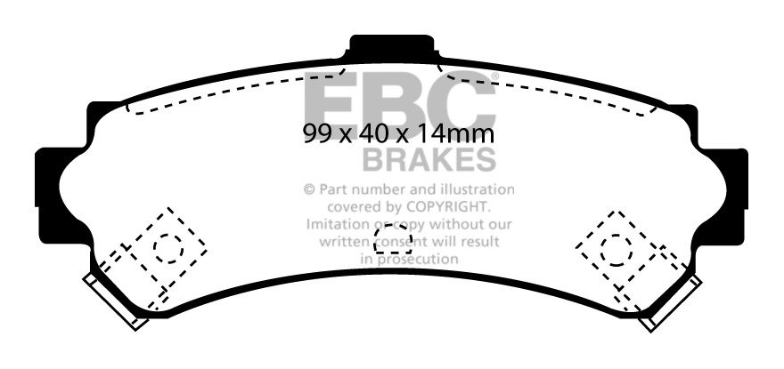 EBC Brakes MORRIS Marina 1.8 71-72 Remblokken voorzijde