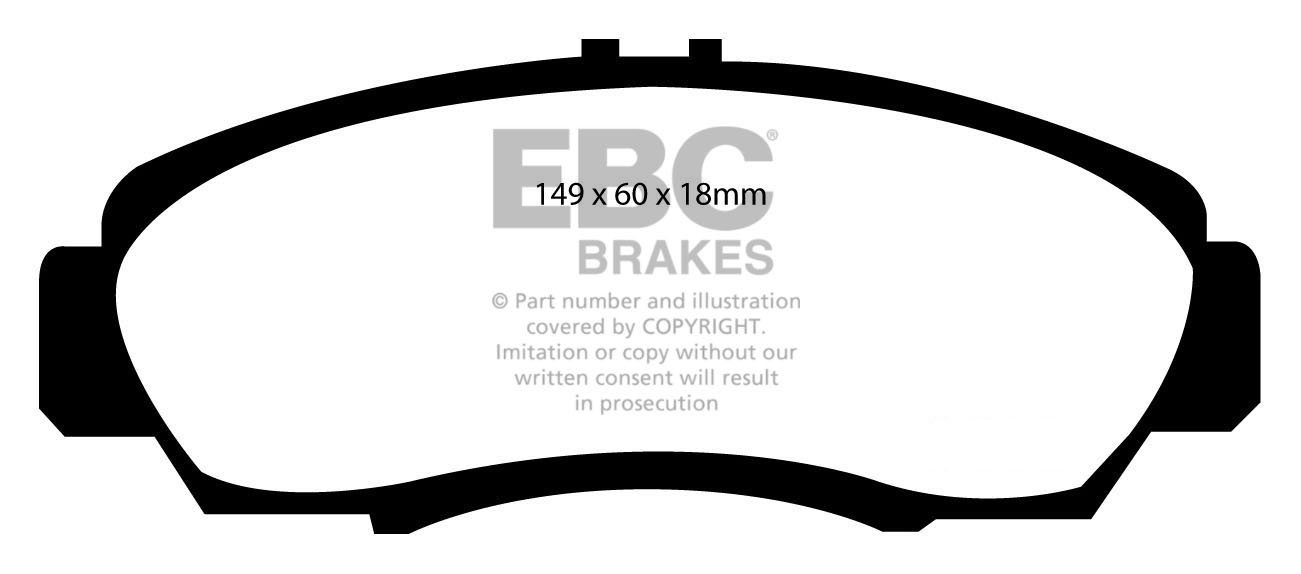 EBC Brakes HONDA Stream 2.0 2001-2006 Remblokken voorzijde