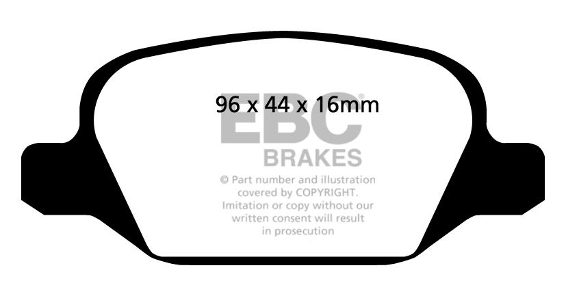 EBC Brakes CADILLAC BLS 1.9 TD (180) 2007-.. Remblokken voorzijd