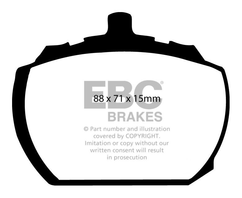 EBC Brakes ROVER SD1 2.6 82-84 Remblokken voorzijde greenstuff