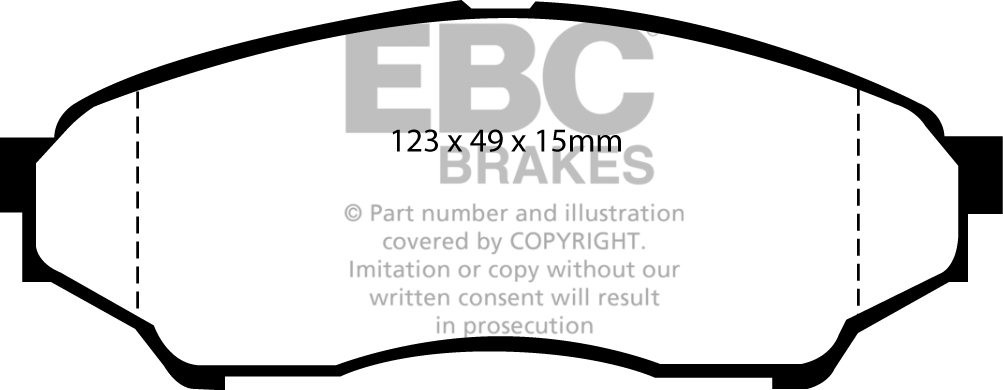 EBC Brakes MITSUBISHI Shogun Pinin 1.8 2001-2007 Remblokken voor