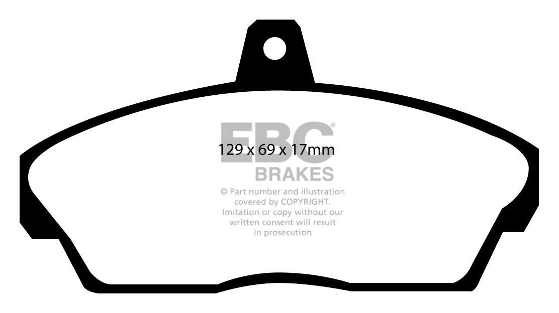 EBC Brakes ROVER 400 2.0 90-2000 Remblokken voorzijde greenstuff