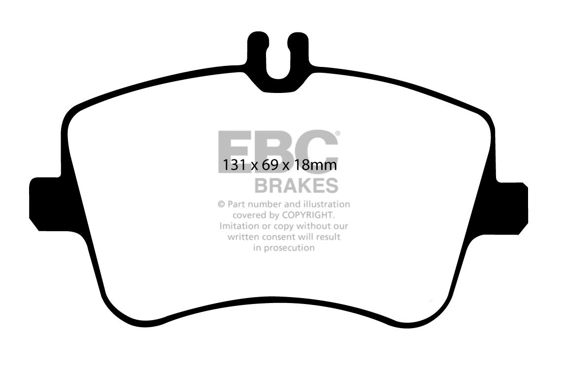 EBC Brakes MERCEDES CLK (C209) CLK320 (3.2) 2002-.. Remblokken v