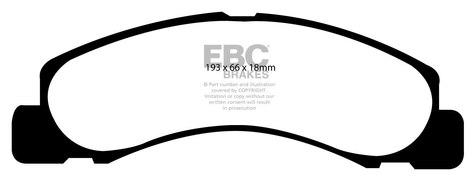 EBC Brakes FORD Excursion 5.4 2000-2005 Remblokken voorzijde