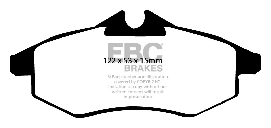 EBC Brakes CITROEN C2 1.6 TD 2005-.. Remblokken voorzijde