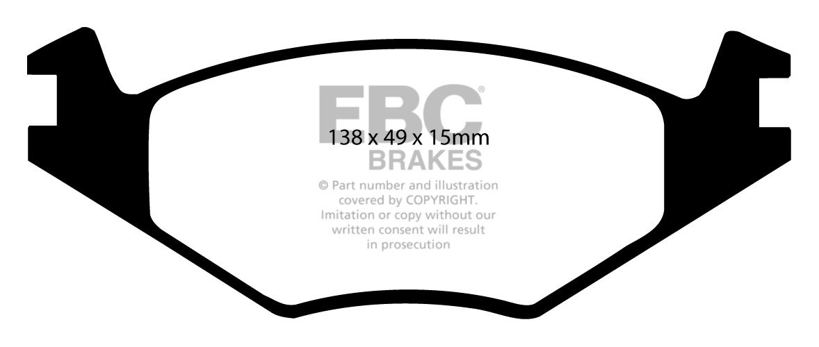EBC Brakes VW Golf II 1.8 Syncro 85-95 Remblokken voorzijde