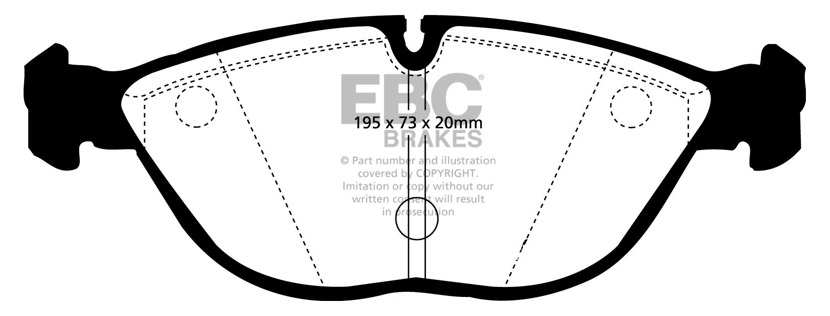 EBC Brakes MERCEDES CL-Class (C215) CL55 AMG 2000-2002 Remblokke