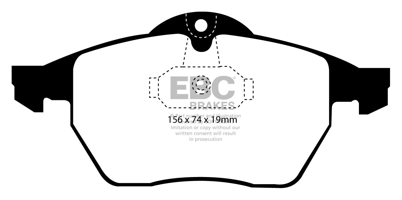 EBC Brakes VAUXHALL (OPEL) Vectra 2.0 TD 99-2002 Remblokken voor