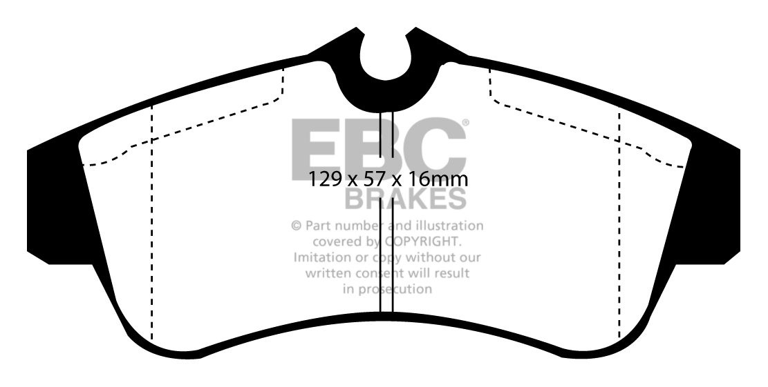 EBC Brakes NISSAN Primera 2.0 TD (W11) 98-99 Remblokken voorzijd