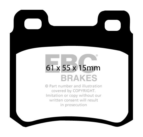 EBC Brakes MERCEDES E-Class (W124) E200 Coupe 93-96 Remblokken a