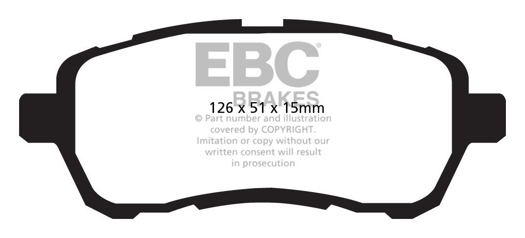 EBC Brakes Mazda 2 1.4 TD 2007-.. Remblokken voorzijde