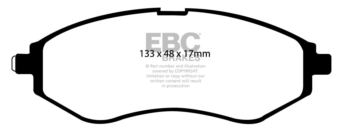 EBC Brakes CHEVROLET Aveo 1.6 2011-.. Remblokken voorzijde