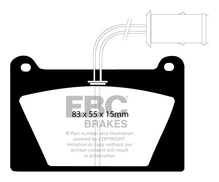 EBC Brakes MORRIS Mini 1.3 Turbo 89-90 Remblokken voorzijde