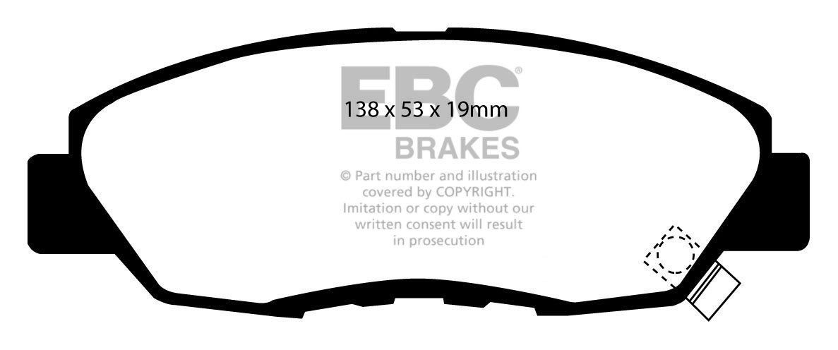 EBC Brakes HONDA Accord Coupe 2.0 (CC1) 92-94 Remblokken voorzij