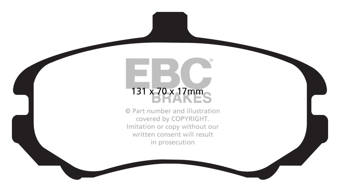 EBC Brakes HYUNDAI Elantra 2.0 2003-2005 Remblokken voorzijde