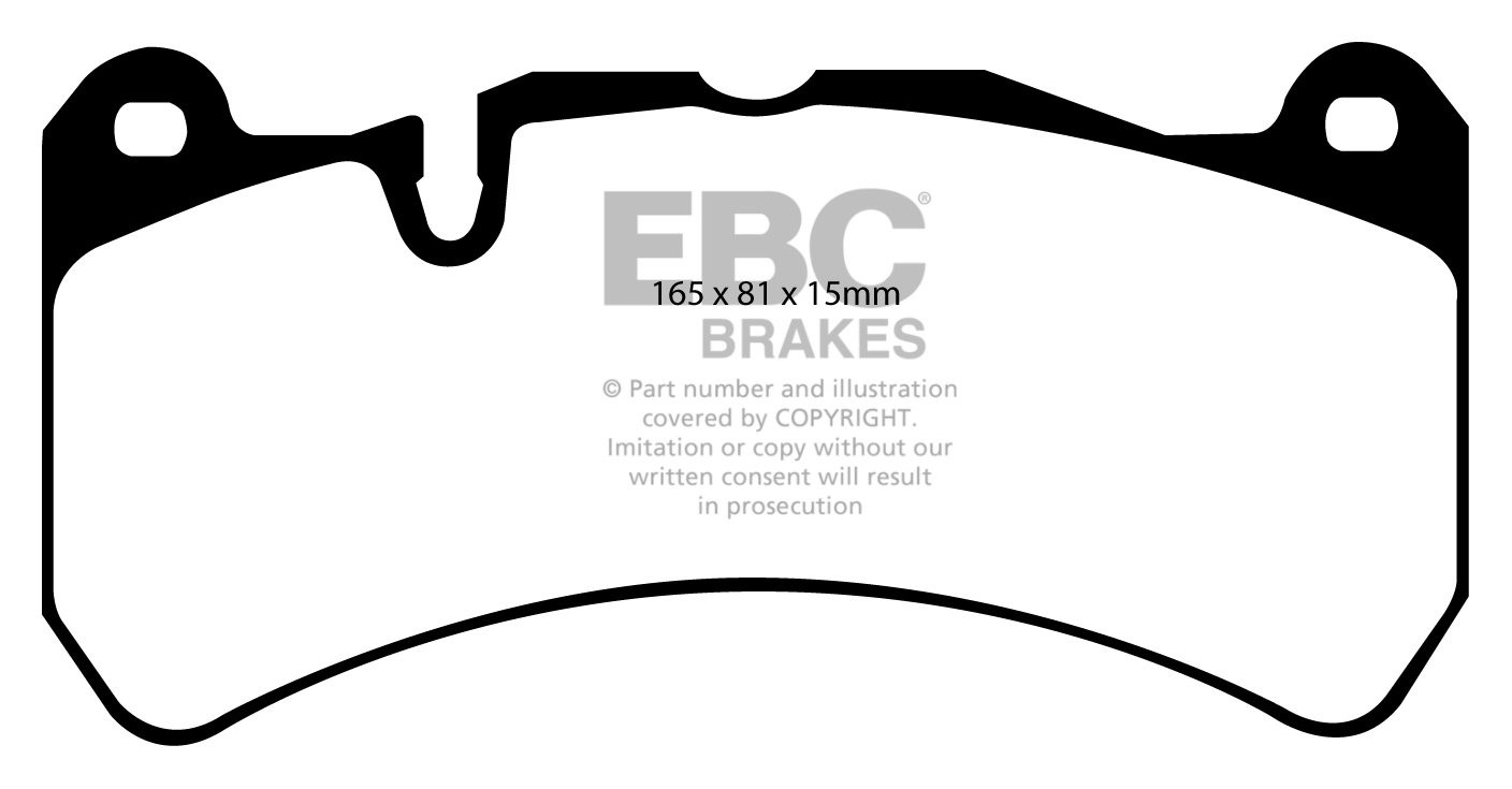 EBC Brakes LEXUS IS-F 5.0 2007-.. Remblokken voorzijde yellowstu