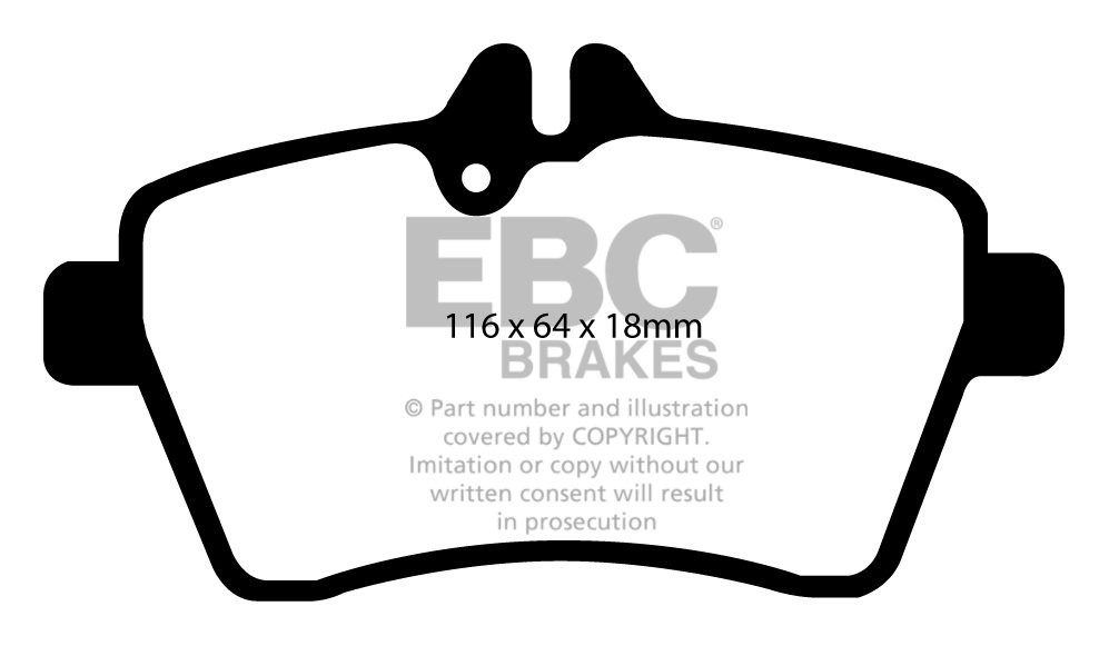 EBC Brakes MERCEDES A-Class (W169) A150 (1.5) 2004-.. Remblokken