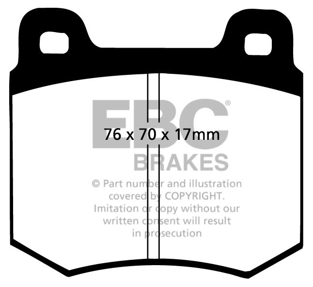 EBC Brakes FORD Granada 2.5 Station 72-75 Remblokken voorzijde