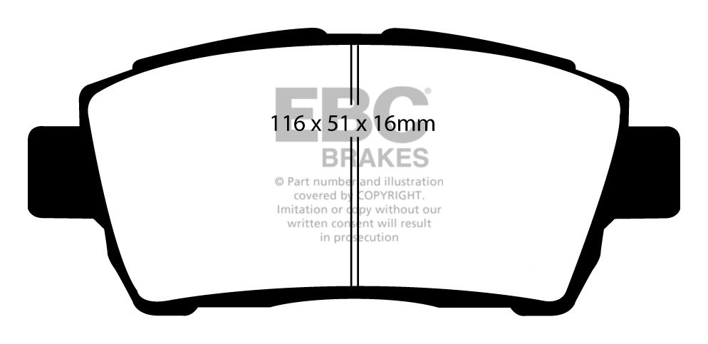EBC Brakes TOYOTA Prius 1.5 hybrid (NHW11) 2000-2004 Remblokken